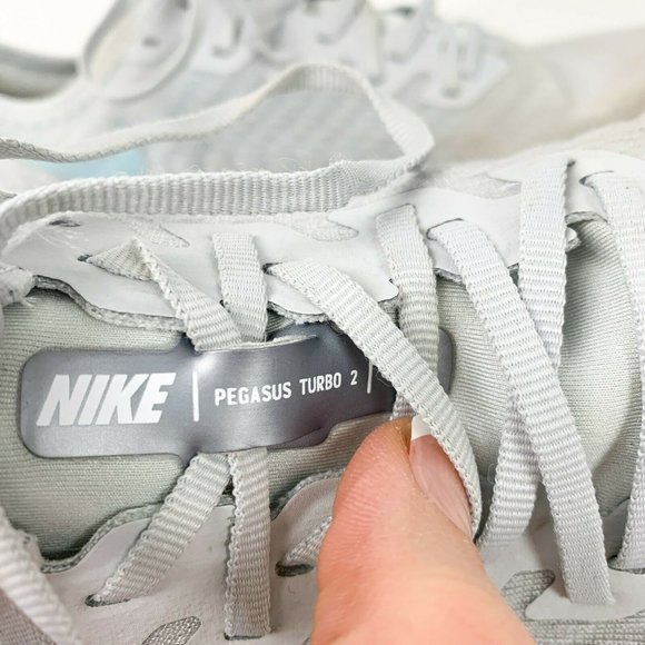 Nike Womens 8.5 Gray Zoom X Pegasus Turbo 2 Shoes - Picture 4 of 9